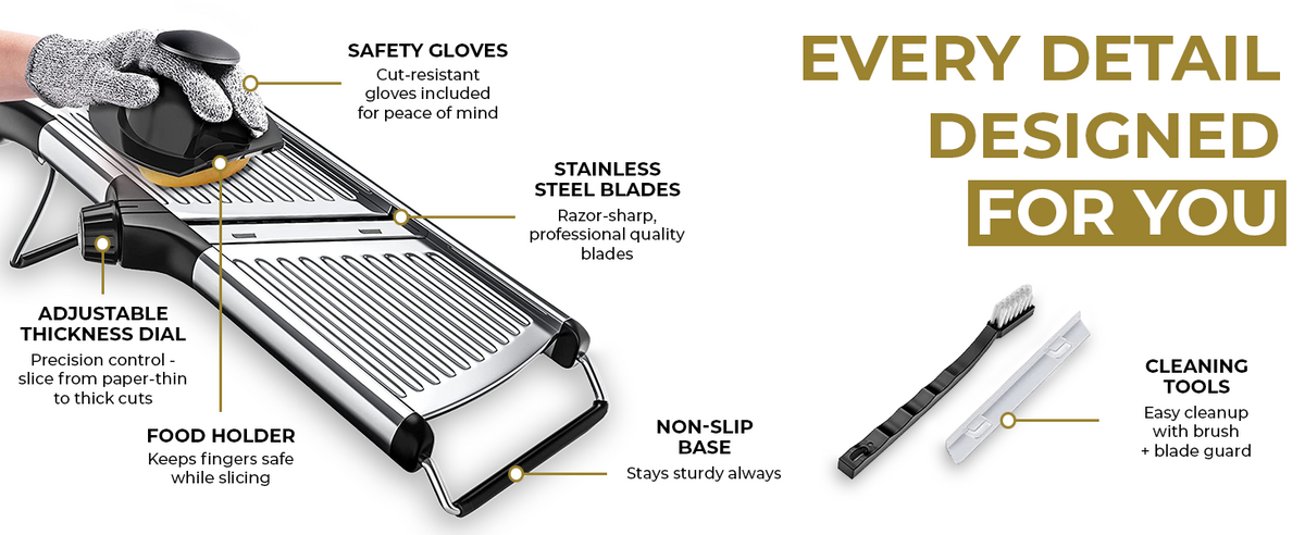 Gramercy Mandoline PRO Adjustable Slicer - Custom Image