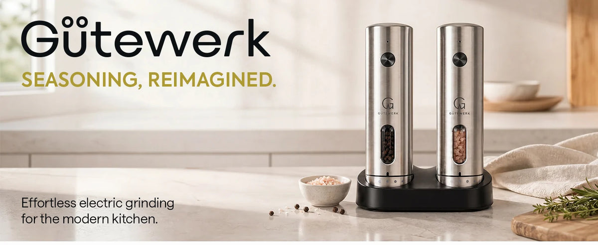 Gütewerk Electric Salt and Pepper Grinder Set - Custom Image